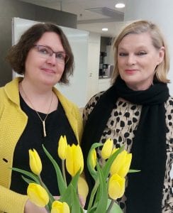 Marika Tammeaid ja Virpi Einola-Pekkinen